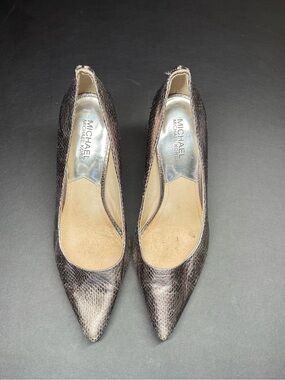 Michael Kors Metallic Brown Pointed-Toe Heels